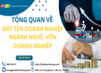 ĐẶT TÊN DOANH NGHIỆP
