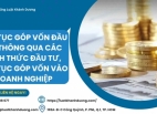 THỦ TỤC CHUYỂN TIỀN GÓP VỐN ĐẦU TƯ THÔNG QUA CÁC HÌNH THỨC ĐẦU TƯ, THỦ TỤC GÓP VỐN VÀO DOANH NGHIỆP